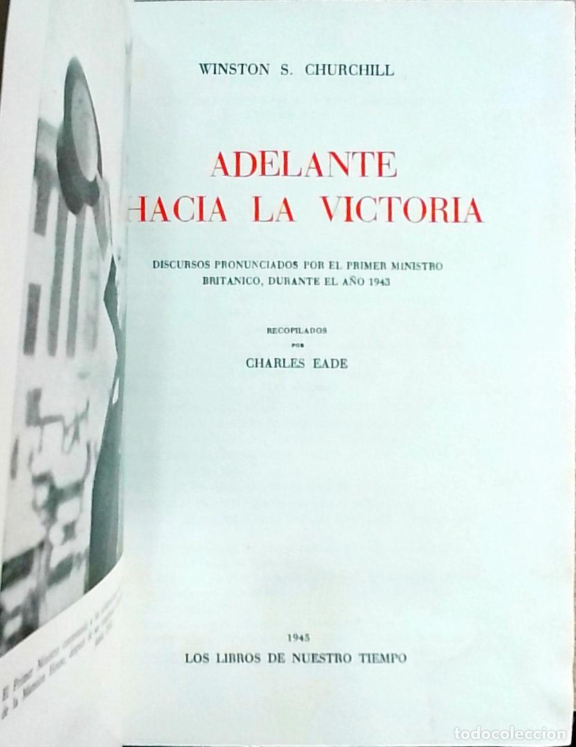 Libros: Adelante hacia la victoria - Winston S. Churchill: