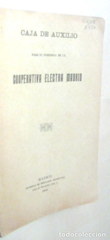 Livros em segunda m&atilde;o: Caja de Auxilio para el personal de la Cooperativa Electra Madrid - ANONIMO:
