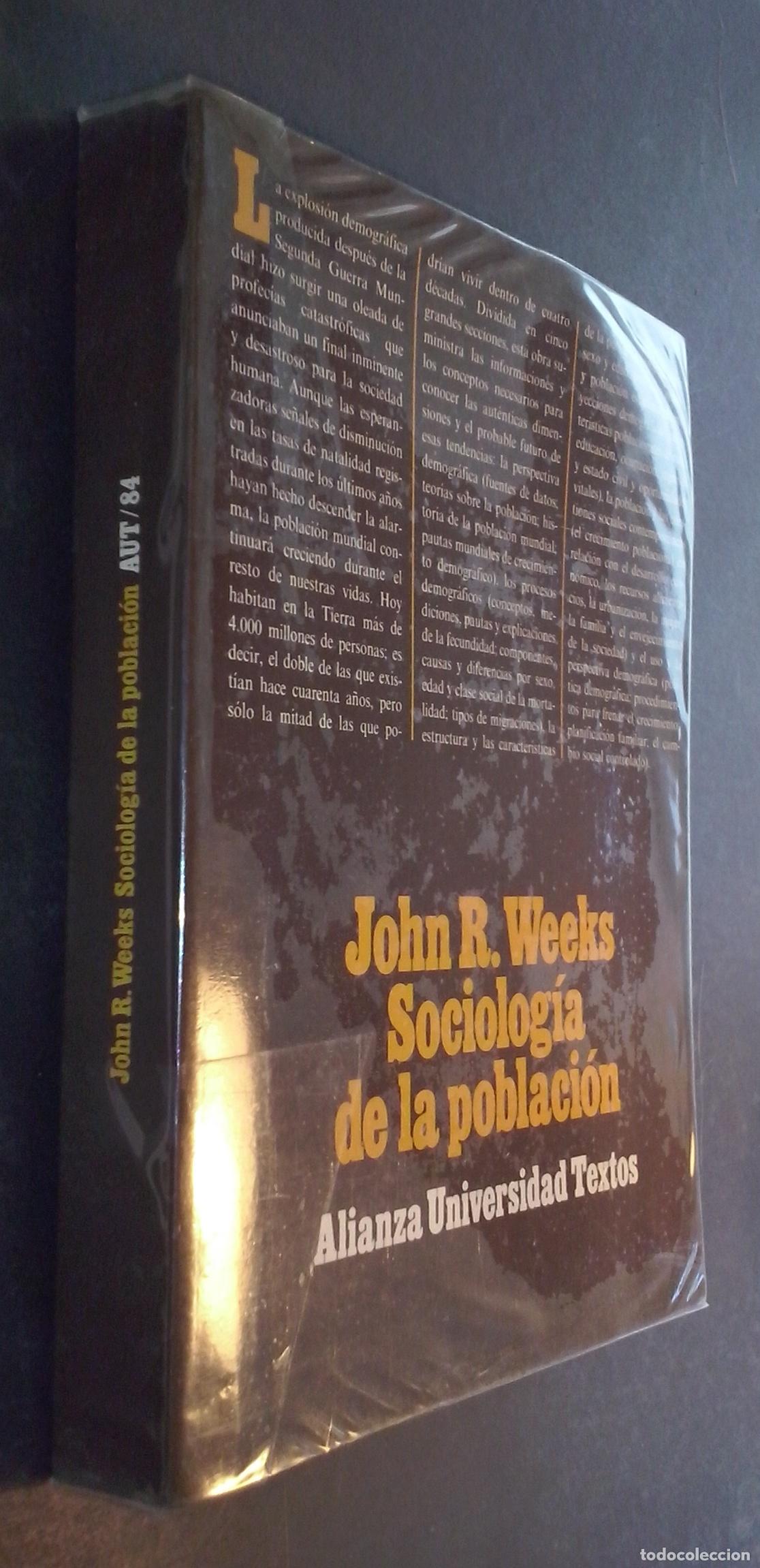 Livros em segunda m&atilde;o: Sociolog&iacute;a de la poblaci&oacute;n - WEEKS, John R.: