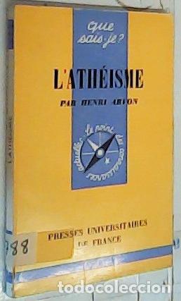 Libros: L Ath&eacute;isme - Arvon, Henri: - Foto 1