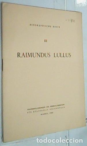 Libros: Raimundus Lullus - AN&Oacute;NIMO: - Foto 1
