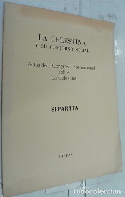Libros: Acerca del saber de Celestina. Separata. Actas del I Congreso Internacional sobre La Celestina - Ant