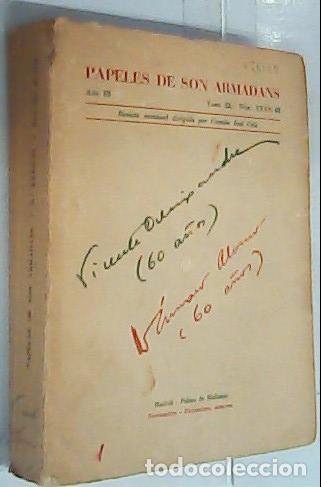 B&uuml;cher: Papeles de Son Armadans. A&ntilde;o III. Tomo XI N&ordm; XXXII - III. Revista mensual dirigida por Camilo Jos&eacute; C