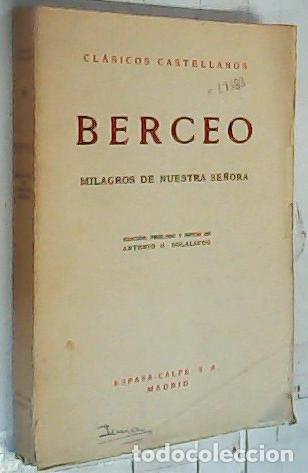 Libri di seconda mano: Milagros de nuestra Se&ntilde;ora. I - Berceo: