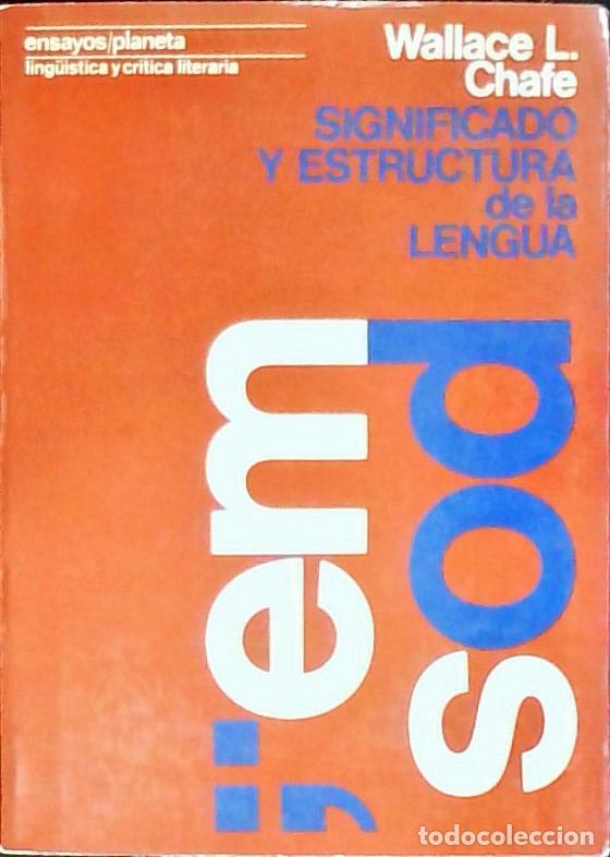 Libros: Significado y estructura de la lengua - Chafe, Wallace L.: - Foto 1