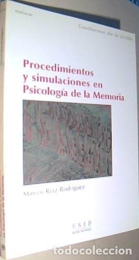 Libri di seconda mano: Procedimientos y simulaciones en psicolog&iacute;a de la memoria + 1 CD - RUIZ RODRIGUEZ, Marcos:
