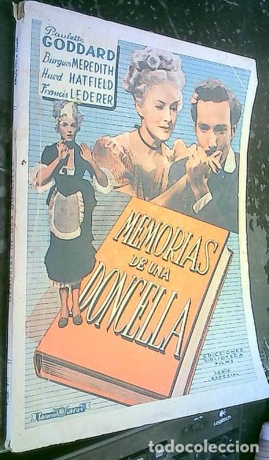 B&uuml;cher: Memorias de una doncella. Paulette Goddard. Burgues Meredith, Hurd Hatfield. Francis Lederer - CINE: