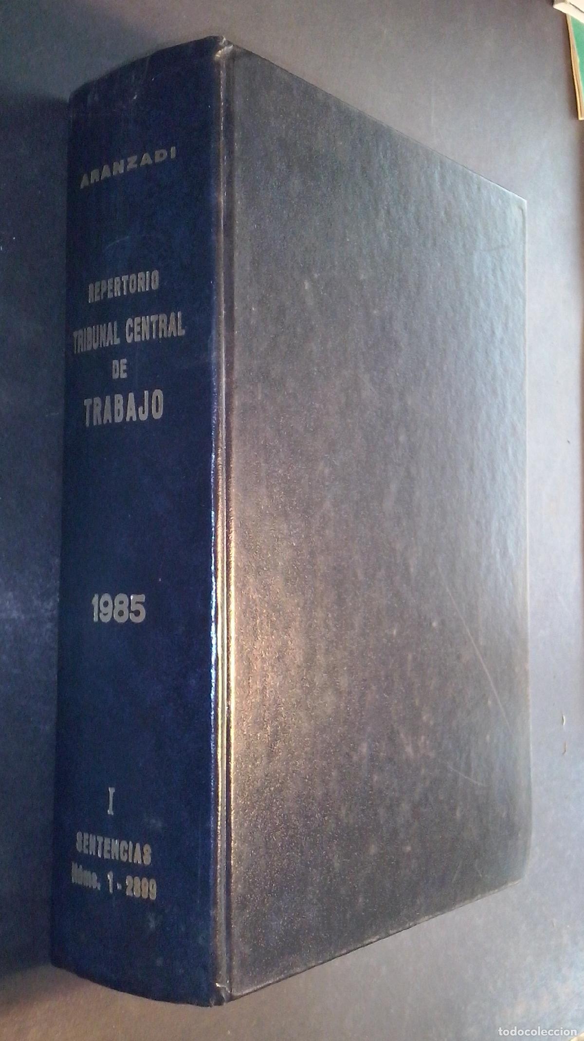 B&uuml;cher: Repertorio de sentencias del Tribunal Central de Trabajo, 1985. Tomo I - AA. VV.: