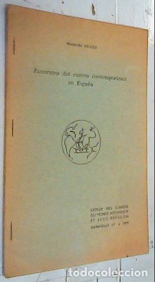 Libri di seconda mano: Panorama del cuento contempor&aacute;neo en Espa&ntilde;a. Separata - Fraile, Medardo: