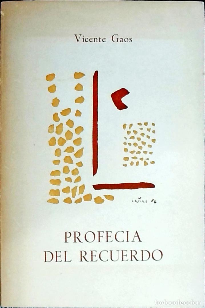 Libri di seconda mano: Profec&iacute;a del recuerdo - Gaos, Vicente: