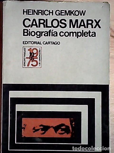 B&uuml;cher: Carlos Marx biografia completa - Gemkow Heinrich: