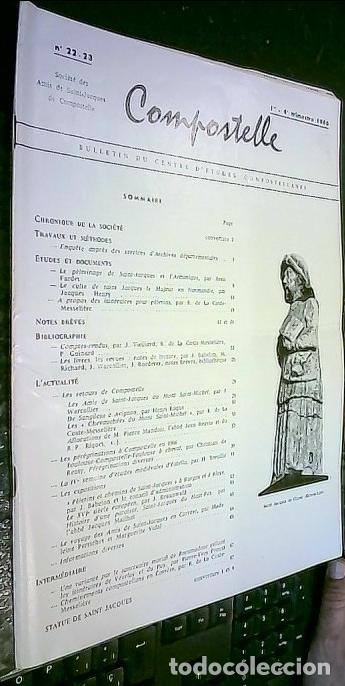 Libri di seconda mano: Compostelle. Bulletin du Centre d Etudes Compostellanes. N&ordm; 22-23. 1er-4e trimestre 1966 - AA. VV.: