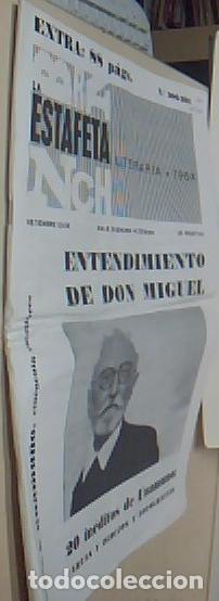 Libros: Entendimiento de Don Miguel. Escriben de Unamuno cincuenta escritores. la Estafeta Literaria. Extra.