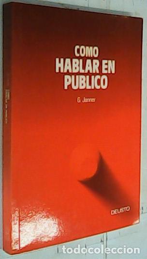 books: Como hablar en p&uacute;blico - Janner, Greville Diorki: