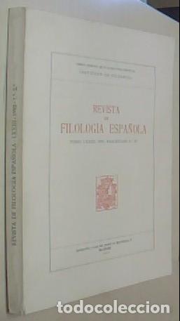 Libros: Revista de Filolog&iacute;a Espa&ntilde;ola. Tomo LXXIII. 1993. Fasc&iacute;culos 1&ordm; - 2&ordm; - AA. VV.: