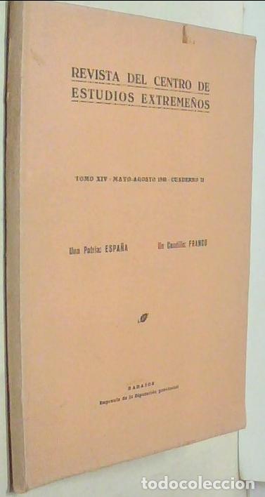 B&uuml;cher: Revista del Centro de Estudios Extreme&ntilde;os. Tomo XIV. Mayo-agosto 1940. Cuaderno II - AA. VV.: