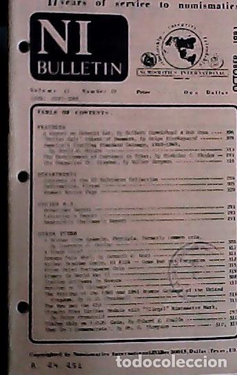 Libros: NI Bulletin. October 1981 . Volume 15. Number 10 - AA.VV. - NUMISMATICS: