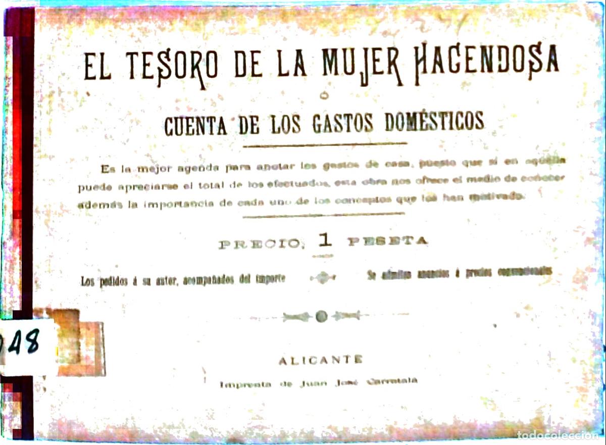 Libri di seconda mano: El tesoro de la mujer hacendosa. Cuenta de los gastos dom&eacute;sticos - Mart&iacute;nez P&eacute;rez, Eloy: