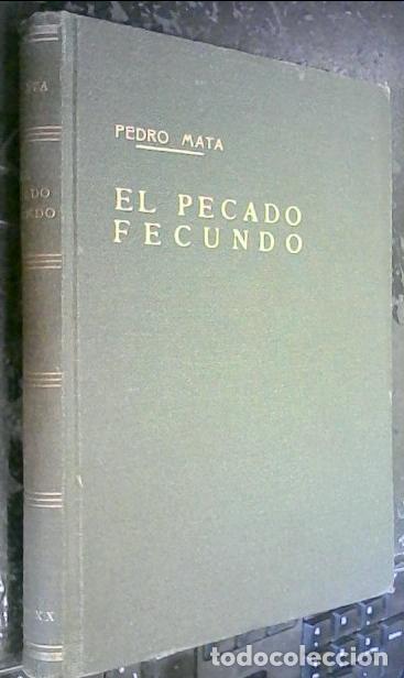 Libros: El pecado fecundo - Mata, Pedro: - Foto 1