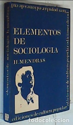 Libros: Elementos de sociolog&iacute;a - Mendras, Henri: - Foto 1