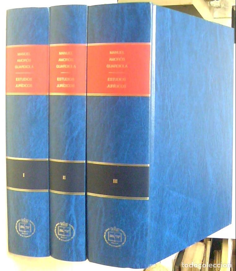 Libros: Estudios jur&iacute;dicos. 3 TOMOS - AMOROS GUARDIOLA, Manuel: