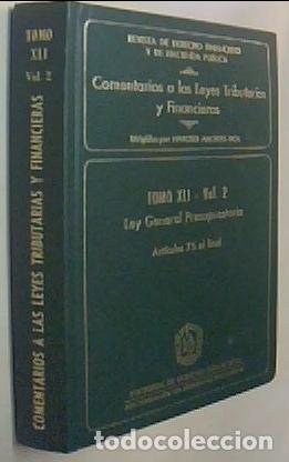 books: Ley General Presupuestaria. Art&iacute;culos 75 al final - AMOROS RICA, Narciso: