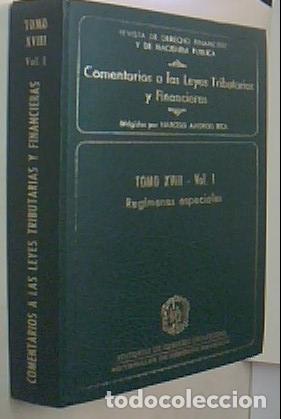 B&uuml;cher: reg&iacute;menes especiales. Tomo XVIII - Volumen 1 - AMOROS RICA, Narciso: