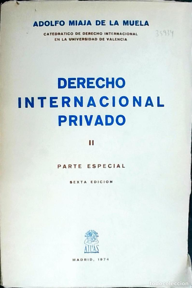 B&uuml;cher: Derecho Internacional Privado. Tomo II: parte especial - Miaja de la Muela, Adolfo: