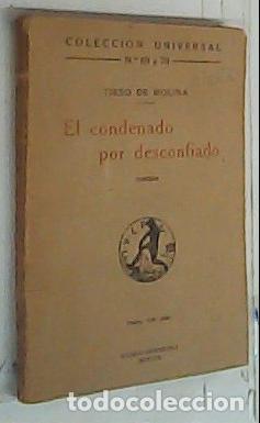 Libri di seconda mano: El condenado por desconfiado. Comedia - Molina, Tirso De: