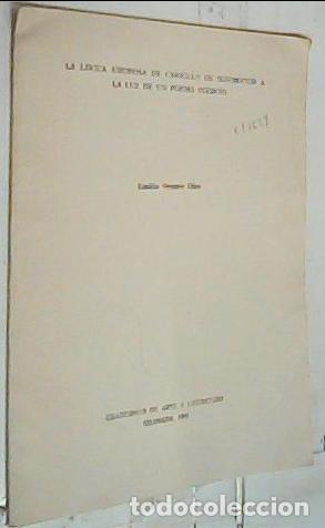 Libri di seconda mano: La l&iacute;rica amorosa de Carrillo de Sotomayor a la luz de un poema in&eacute;dito - Orozco D&iacute;az, Emilio: