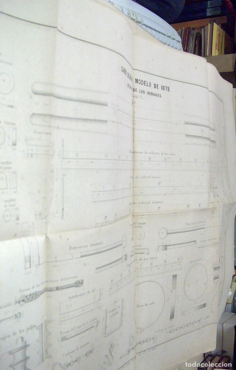 Libros: Carro catal&aacute;n modelo de 1872. Detalle de los herrages. Escala 1/5 - PLANO: