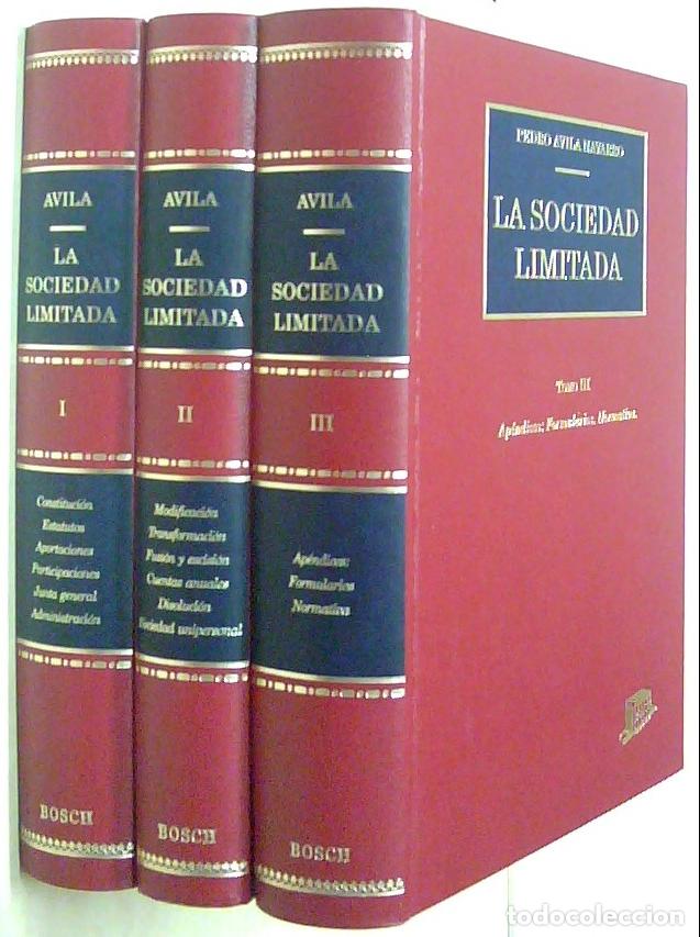 Libri di seconda mano: La sociedad limitad + 1 Casette. 3 TOMOS - AVILA NAVARRO, Pedro: