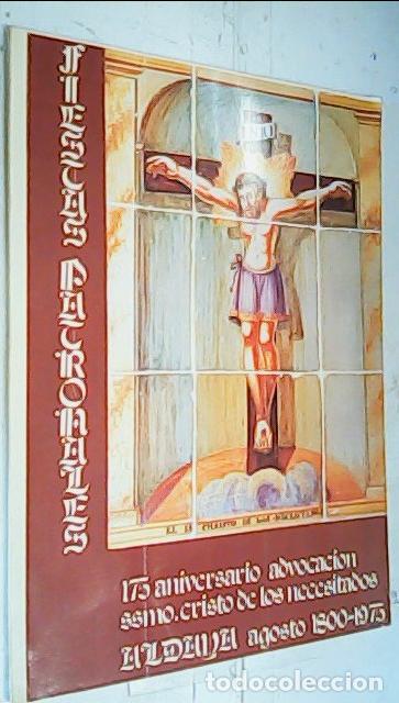 Libros: Fiestas Patronales. 175 Aniversacio advocaci&oacute;n Ssmo. Cristo de los Necesitados. Aldaya. Agosto 1800