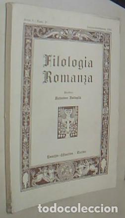 B&uuml;cher: Filologia Romanza. Anno I. Fasc 3&ordm;. Luglio-settembre 1954 - BATTAGLIA, Salvatore (Direttore) - AA. V