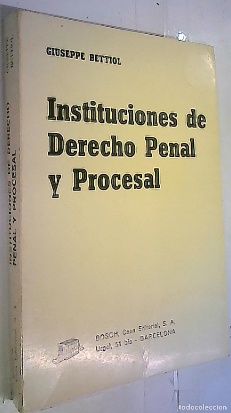 B&uuml;cher: Instituciones de Derecho Penal y Procesal. Curso de lecciones para estudiantes de Ciencias Pol&iacute;ticas