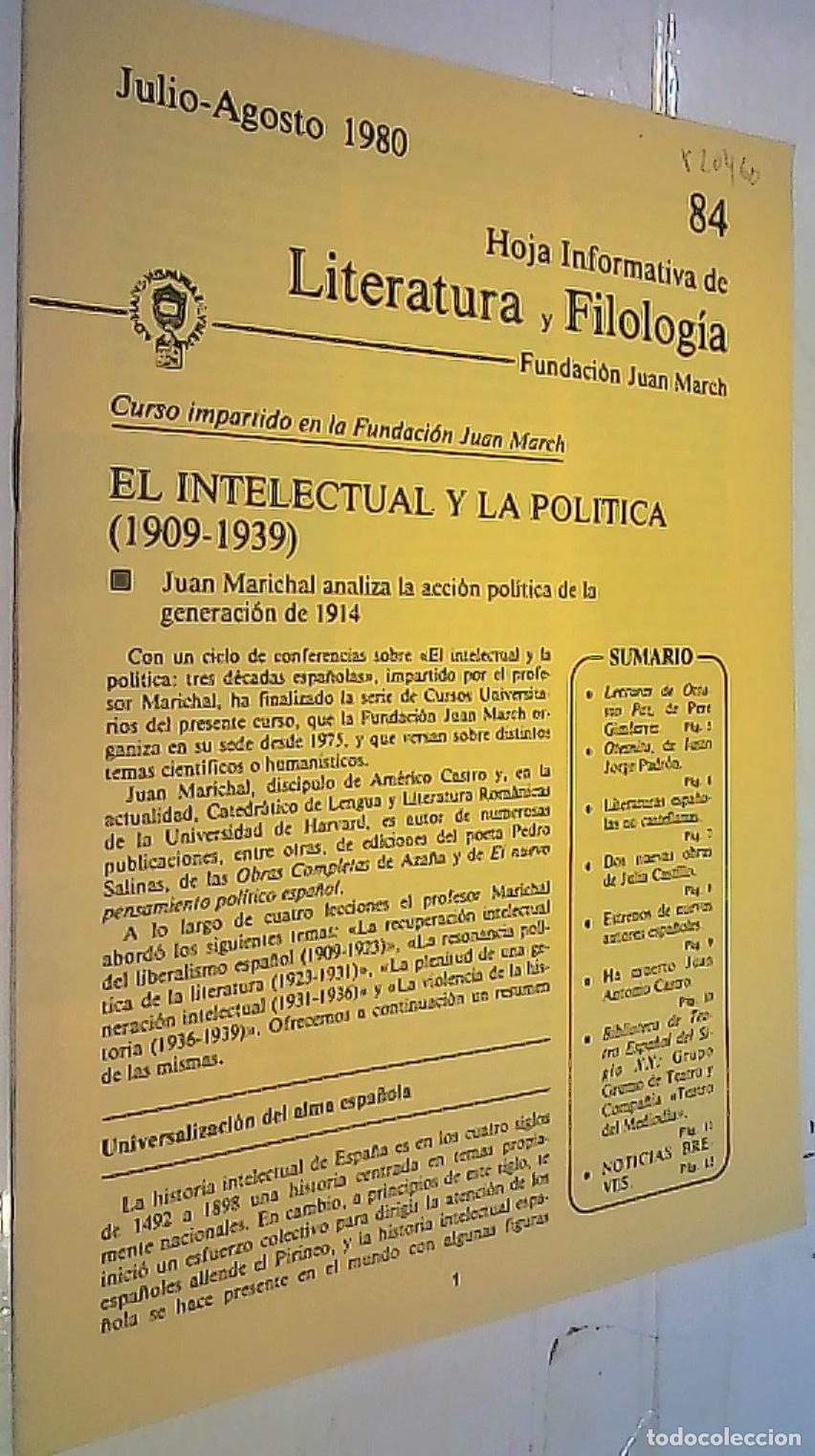 B&uuml;cher: El intelectual y la pol&iacute;tica (1909 - 1939). Juan Marichal analiza la acci&oacute;n pol&iacute;tica de la generaci&oacute;