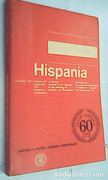 Libri di seconda mano: Hispania. A Journal Devoted to the Interests of the Teaching of Sapnish adn Portuguese Volumen 60, D