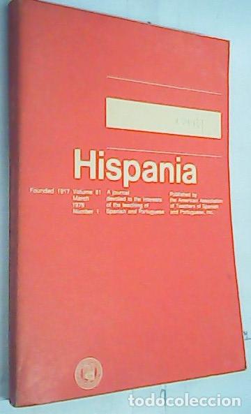 B&uuml;cher: Hispania. A Journal Devoted to the Interests of the Teaching of Sapnish adn Portuguese Volumen 61, M