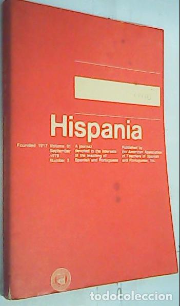 books: Hispania. A Journal Devoted to the Interests of the Teaching of Sapnish adn Portuguese Volumen 61, S