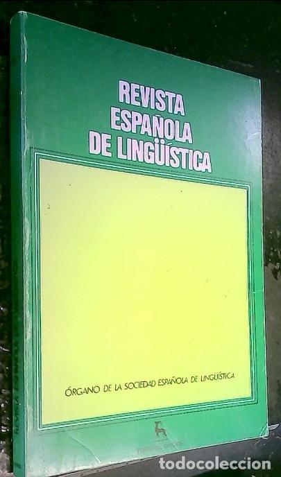Libros: Revista Espa&ntilde;ola de Ling&uuml;&iacute;stica Enero Junio 1988, A&ntilde;o 18 fasc&iacute;culo n&ordm; 1 - REVISTA: