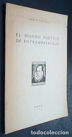B&uuml;cher: El mundo po&eacute;tico de Entrambasaguas - CABA&Ntilde;AS, Pablo: