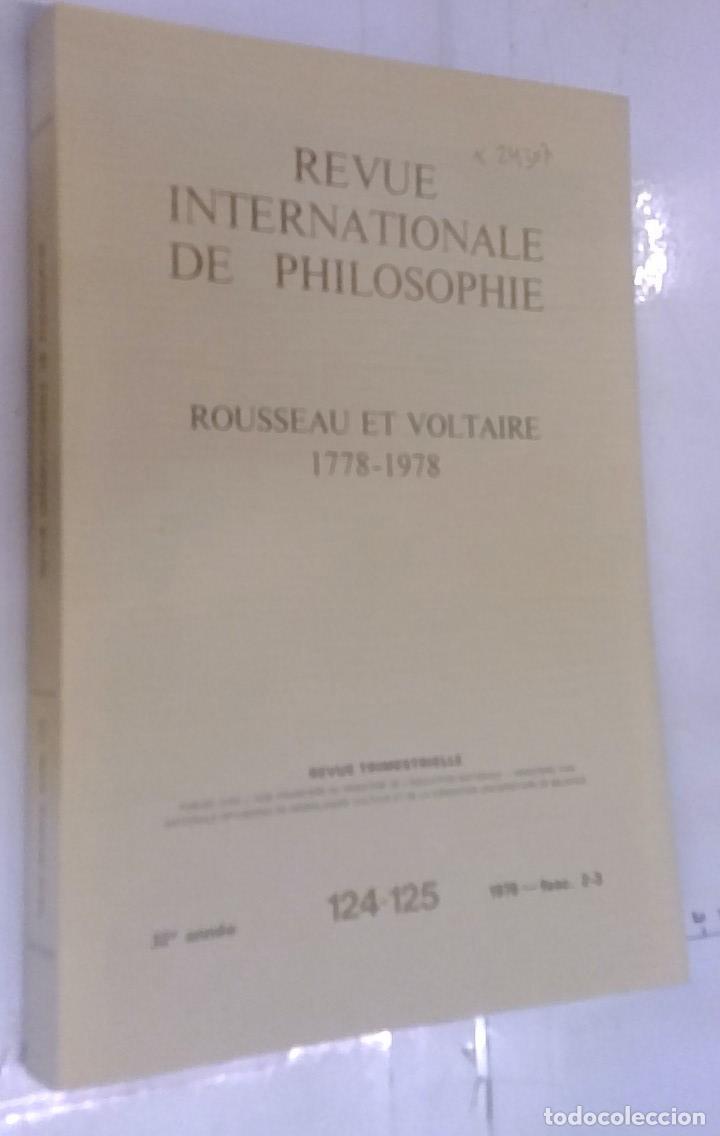 Libros: Rousseau et Voltaire 1778 - 1978. Revue Trimestrielle - REVISTA: