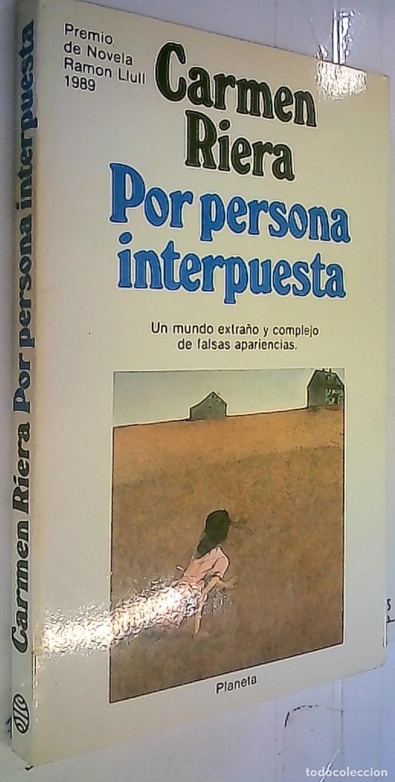 Livros em segunda m&atilde;o: Por persona interpuesta - Riera, Carme: