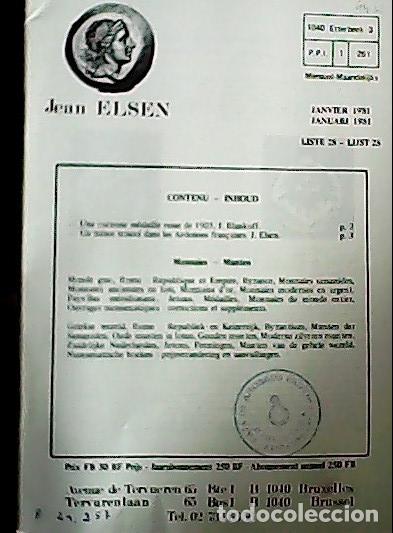 Libri di seconda mano: Jean Elsen. Liste 28. Janvier. 1981. 525 items - CATALOG LISTE: