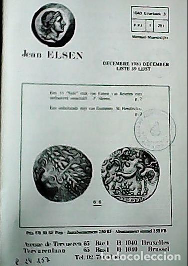 Libri di seconda mano: Jean Elsen. Liste 39. Decembre. 1981. 1024 items - CATALOG LISTE: