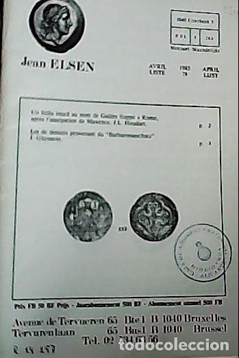 Libri di seconda mano: Jean Elsen. Liste 78. Avril. 1985. 861 items - CATALOG LISTE: