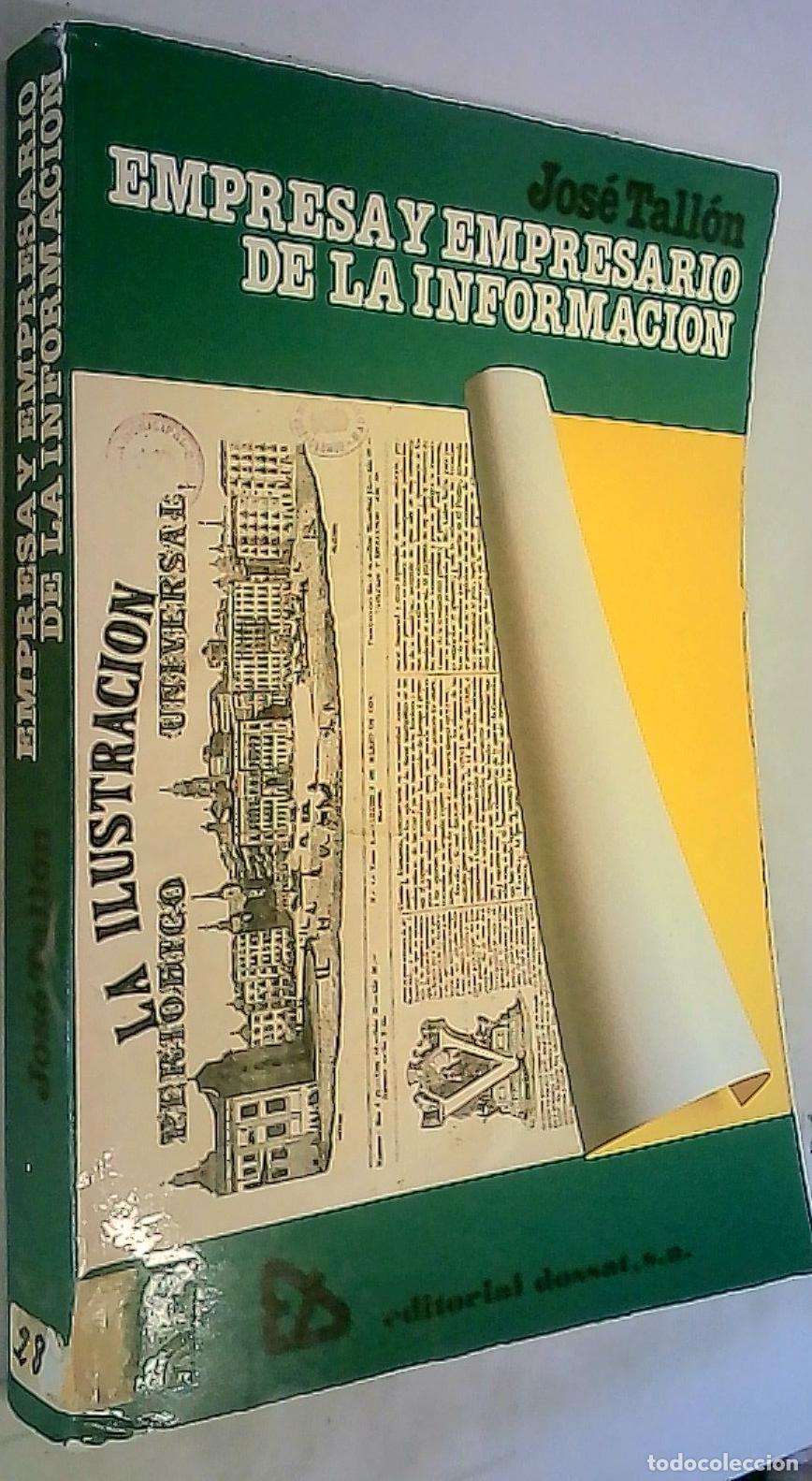 books: Empresa y empresario de la informaci&oacute;n. Temas para un curso de empresa informativa - Tall&oacute;n, Jos&eacute;: