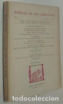 books: Papeles de Son Armadans. A&ntilde;o I. Tomo II. N&ordm; VI. Setiembre, 1956. Revista mensual dirigida por ... -