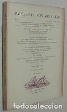 books: Papeles de Son Armadans. A&ntilde;o I. Tomo III. N&ordm; VIII. Noviembre, 1956. Revista mensual dirigida por ...
