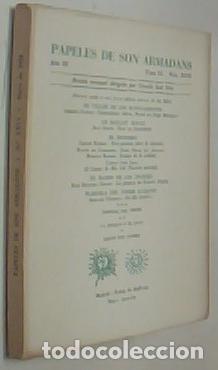 B&uuml;cher: Papeles de Son Armadans. A&ntilde;o III. Tomo IX. N&ordm; XXVI. Mayo, 1958. Revista mensual dirigida por ... - C